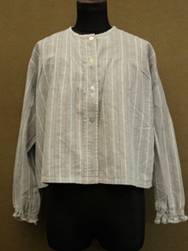 early 20th c. striped cotton blouse