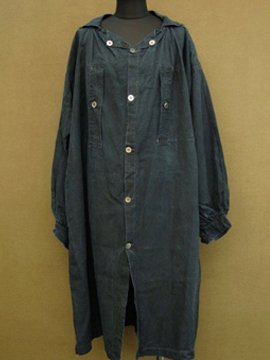 early 20th c. indigo linen smock