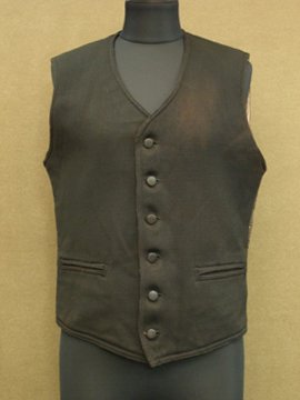 early 20th c. black wool vest
