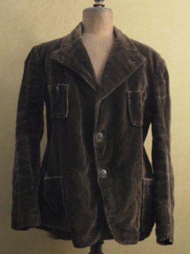 cir. 1930 - 1940's brown cord jacket