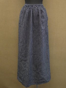 cir. early 20th c. dead stock indigo striped apron