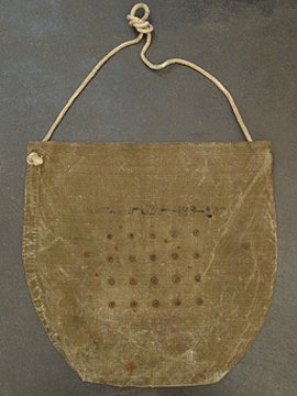 cir. 1930's linen feed bag