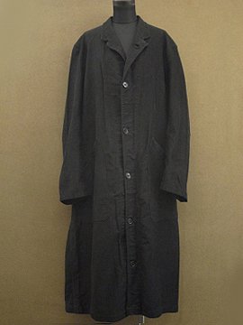 cir. 1940's black work coat