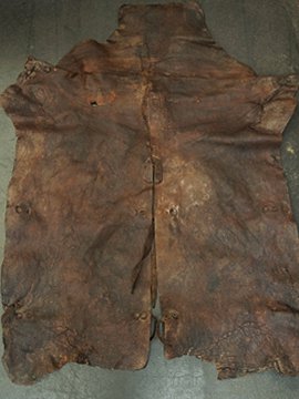 cir. early - mid 20th c. leather apron pants