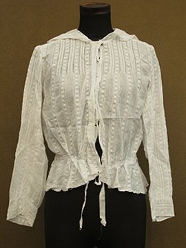 1910 - 1920's white cotton blouse