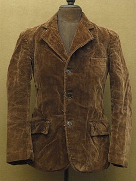 cir. 1930 - 1940's brown cord jacket