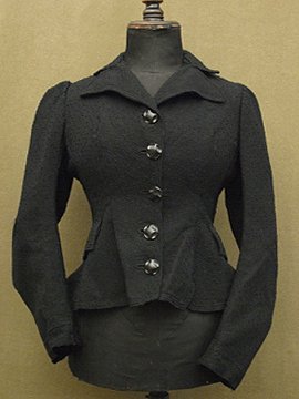 early 20th c. black wool jacket