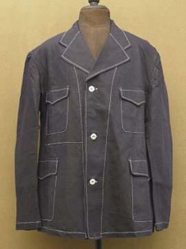 cir. mid 20th c. dead stock linen work jacket 