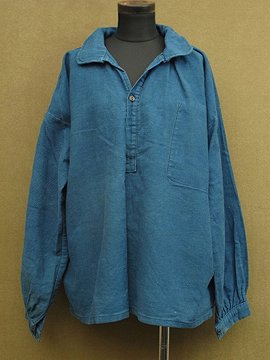 cir. 1940 - 1950's indigo cotton top