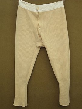 cir. 1930-1940's knitted wool under pants