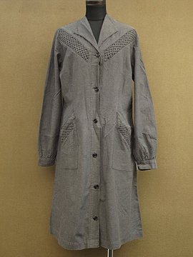 cir.1930-1940's gray cotton work coat