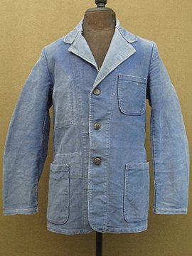 cir.1940-1950's blue moleskin jacket