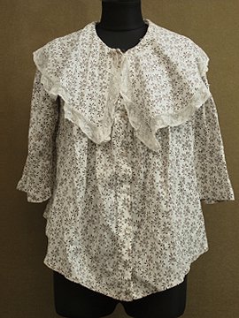 1910's-1920's printed blouse 