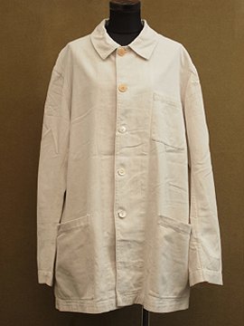 cir.1930-1940's white cotton work jacket