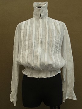 1900's-1910's pintuck blouse L/SL
