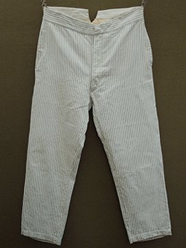 early 20th c. indigo striped trousers