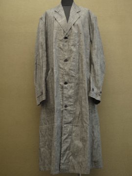 cir. 1940's dead stock linen chambray atelier coat