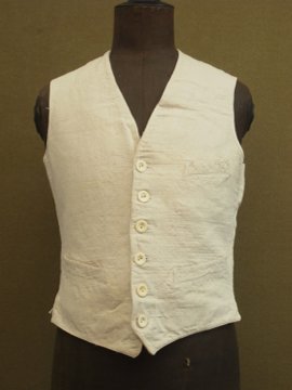 cir.1930's - 1940's linen  cotton gilet 