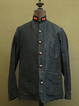 cir.early 20th c. dead stock black fireman jacket