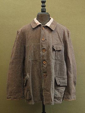 cir.1930-1940's brown wool work jacket 