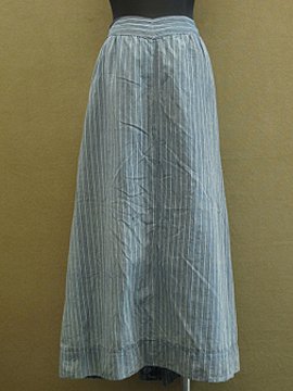 cir.1900's indigo striped skirt