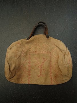 early 20th c. hand embroidered bag 