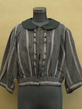 cir.1910-1920's striped wool blouse