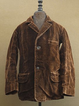 cir.1930-1940's brown cord jacket