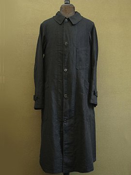 cir.1930's black long work coat