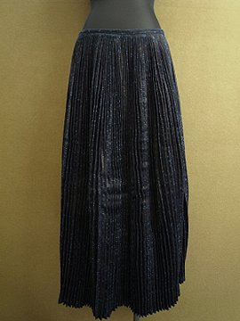 early - mid 20th c. indigo linen skirt