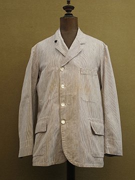 cir.1930's striped cotton work jacket