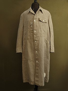 cir.1940's linen work coat dead stock