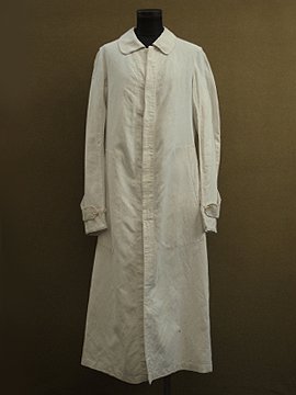 cir. early 20th c. white linen coat