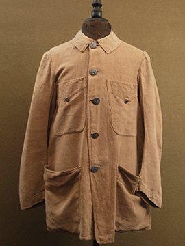 1920's brown linen hunting jacket