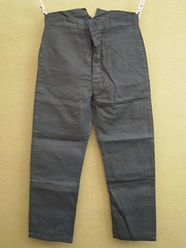 1920-1930's indigo linen work trousers