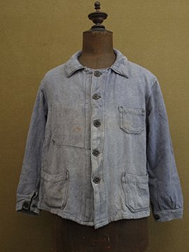 cir. 1930-1940's linen twill work jacket