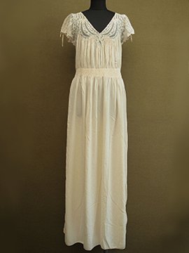 1920-1930's cream silk underdress