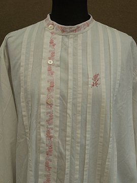 early 20th c. red embroidered long shirt 