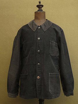 cir.1940-1950's black moleskin jacket 