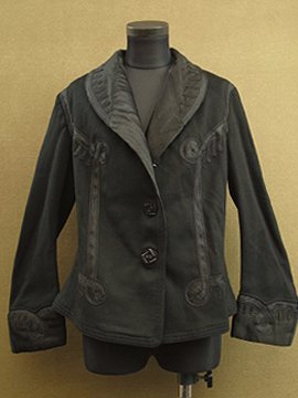 early 20th c. black wool jacket 