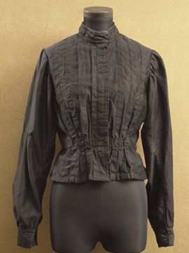 early 20th c. black cotton blouse