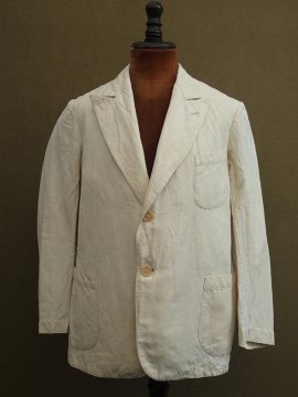 ~1930's cream wool×cotton jacket
