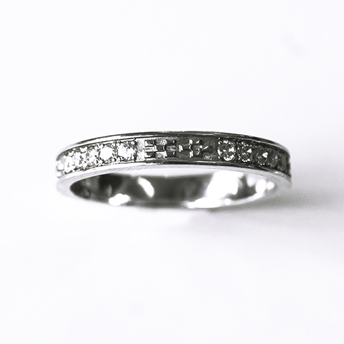 沖縄ミンサー柄結婚指輪10ピースダイヤモンド6