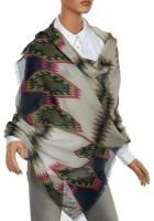 NEW ETRO MILANO LUXURY SILK CASHMERE OVERSIZED XLONG LOGO SCARF WRAP SHAWL