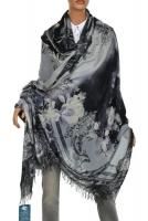 NEW ETRO MILANO LUXURY MODAL CASHMERE OVERSIZED LOGO SCARF WRAP SHAWL