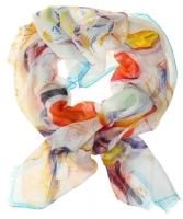 NEW ETRO MILANO LUXURY LINEN COTTON LOGO FOOD PRINT NECK SCARF WRAP SHAWL XLONG