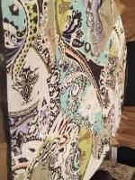Etro Huge Paisley Boho Viscose, Modal, Silk Blend Scarf Wrap Stole Shawl