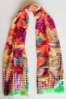 $940 Etro Milano Scarf Made in Italy Floral 100% Cashmere Shawl Wrap Multicolor