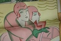 NIB Vintage Beautiful HERMES AUTOMOBILE scarf carre 100% SILK FRANCE Latham PINK