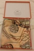Authentic HERMES Paperole Scarf Horse Carriage Multicolor 100% Silk w/ box 